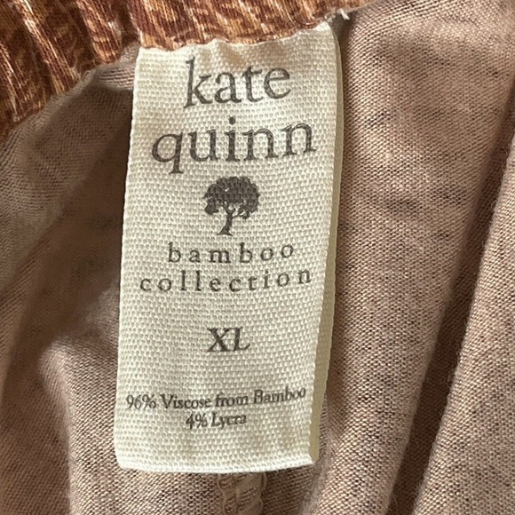 Kate Quinn Bamboo Coll. Size M Pull On Pants Joggers Stretch Drawstring Waist - Picture 7 of 8